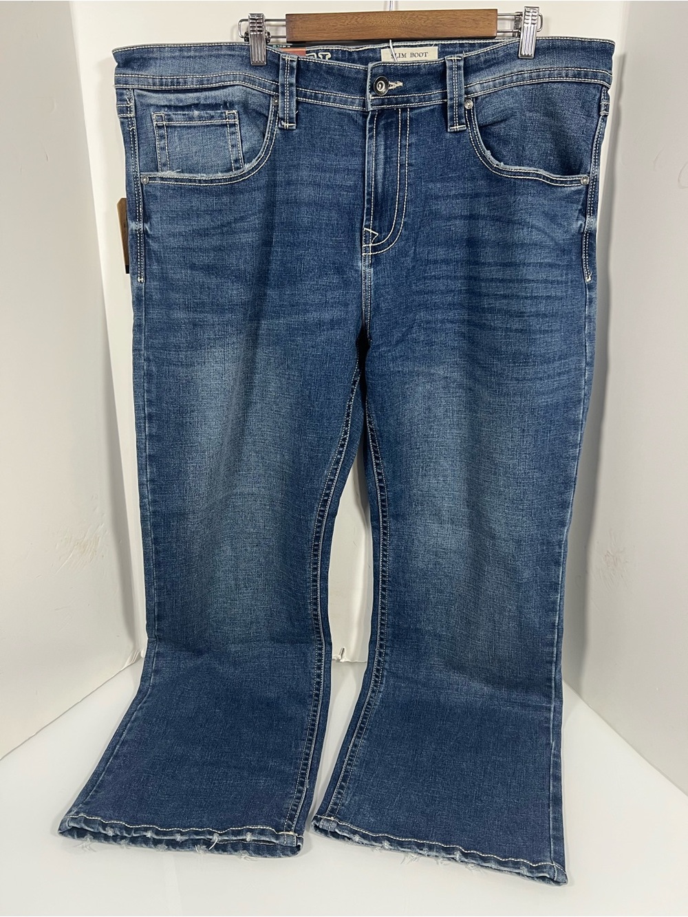 Men's Bootcut Jeans - Blue Denim